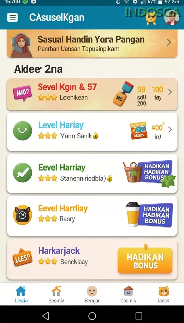Cuplikan layar 789RP — aktivitas